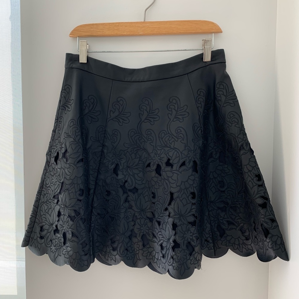 Club Monaco Pleather Skirt